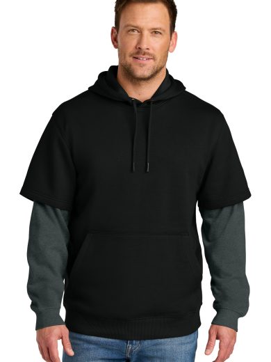 CornerStone® Tough Fleece Layered Hoodie