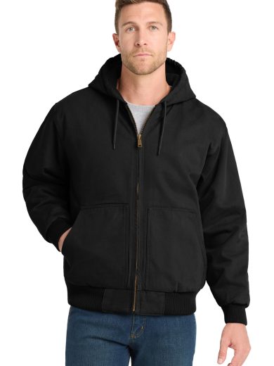 CornerStone® Washed Duck Cloth Insulated Hooded Work Jacket.