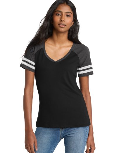 District ® Women's Game V-Neck Tee.