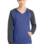 District® Women's Lightweight Fleece Raglan Hoodie.