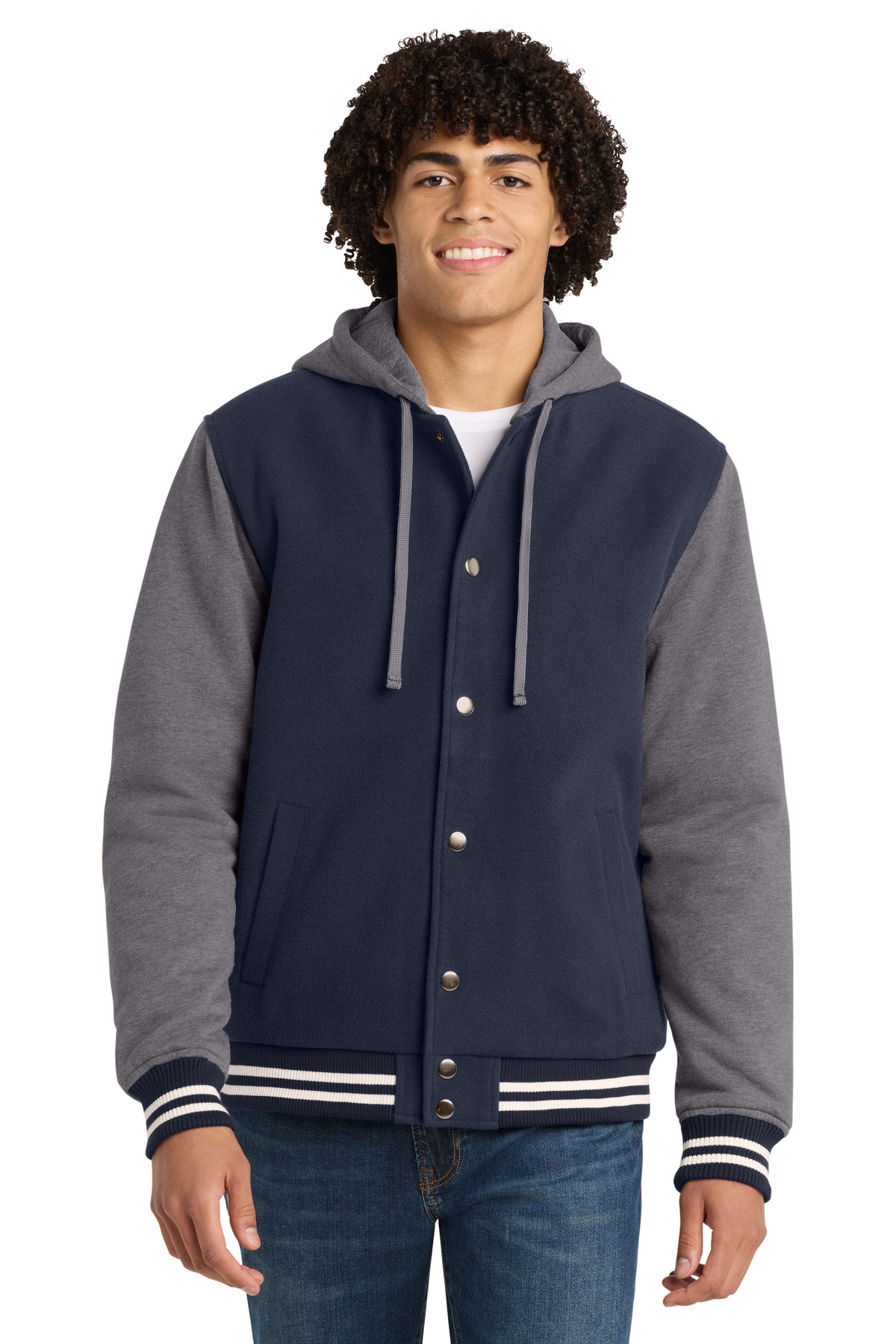 Sport-Tek® Insulated Letterman Jacket. - Image 2
