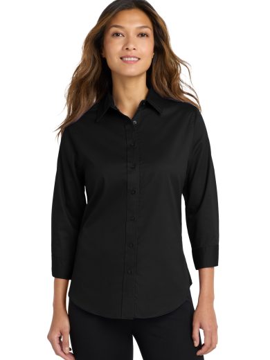 Port Authority® Women's 3/4-Sleeve Easy Care Shirt.