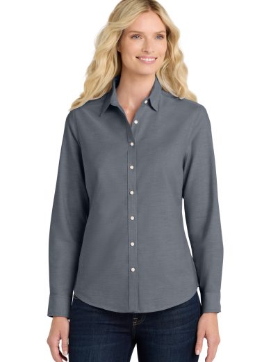 Port Authority® Women's SuperPro™ Oxford Shirt.