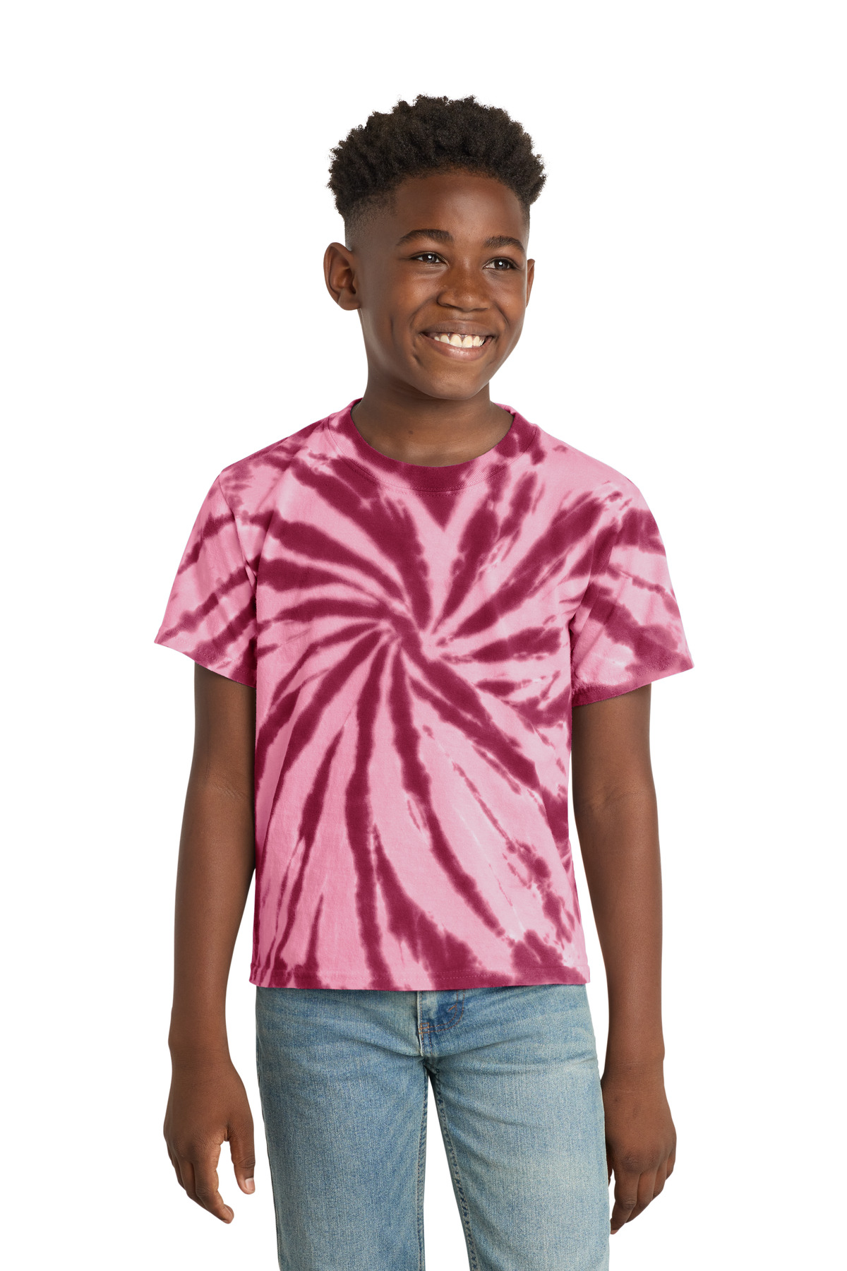 Port & Co™ Youth Tie-Dye Tee. - Image 4
