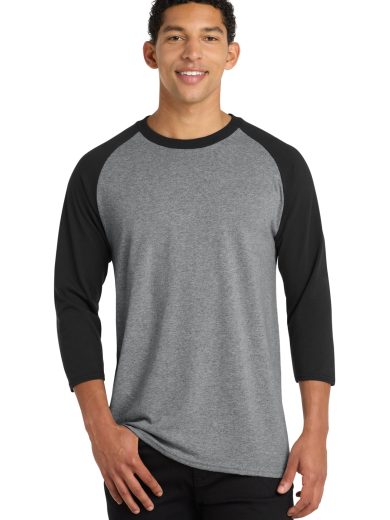 Port & Co™ Core Blend 3/4-Sleeve Raglan Tee.