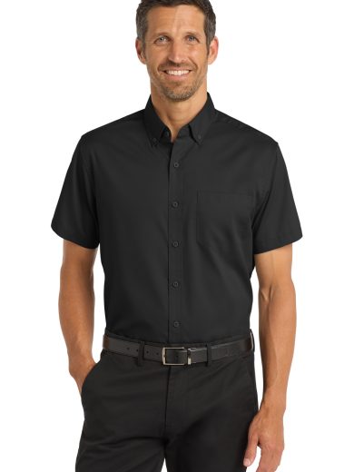Port Authority® Short Sleeve SuperPro™ Twill Shirt.