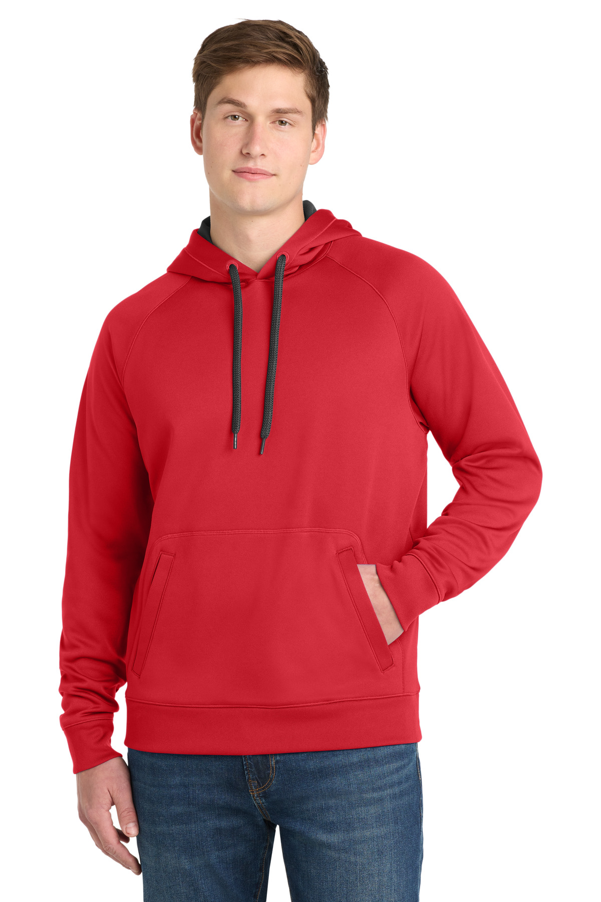 Sport-Tek® Tech Fleece Hooded Sweatshirt. - Image 3