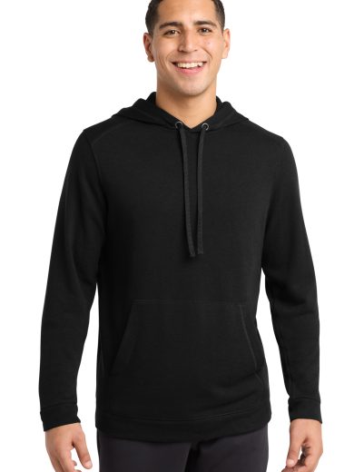 Sport-Tek ® PosiCharge ® Tri-Blend Wicking Fleece Hooded Pullover.