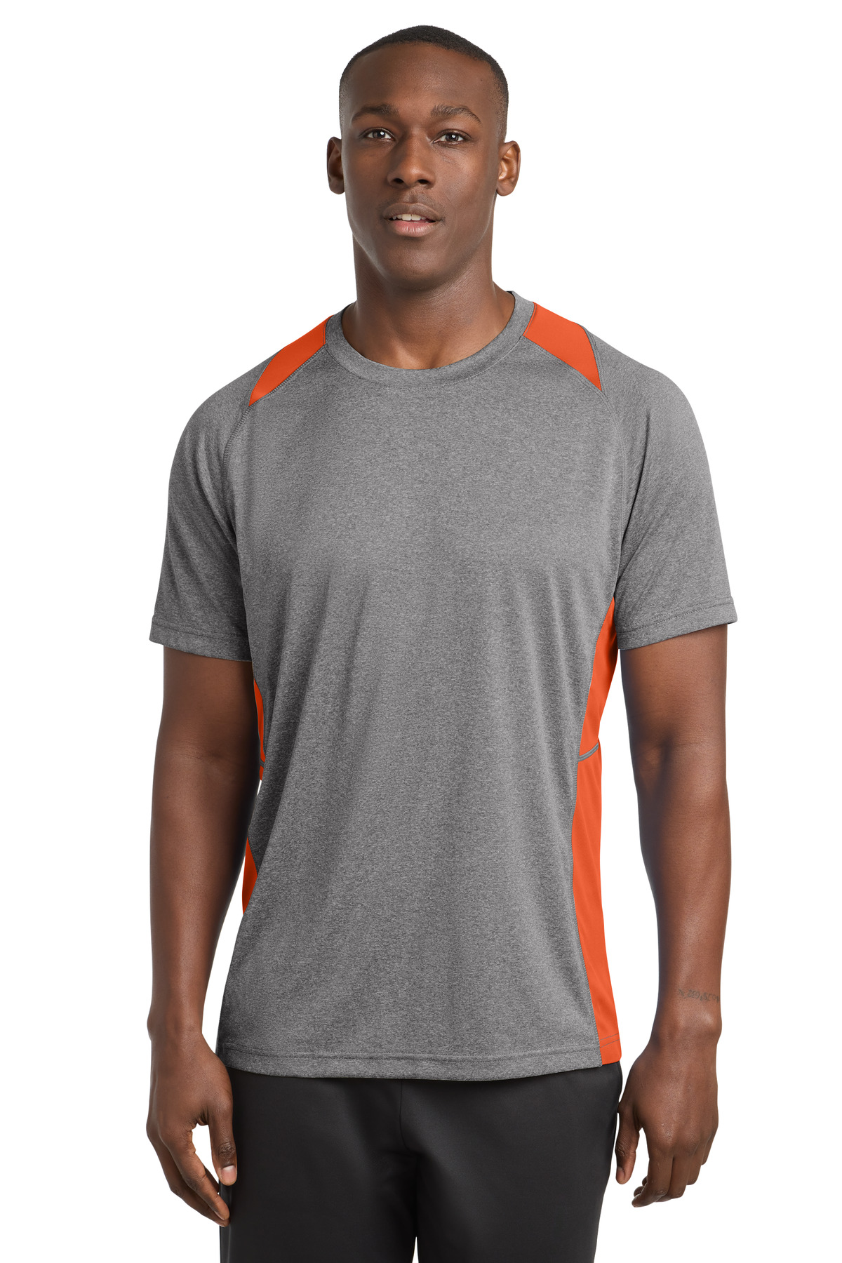 Sport-Tek® Heather Colorblock Contender™ Tee. - Image 6