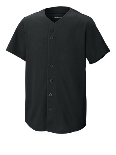 Sport-Tek® Youth PosiCharge® Tough Mesh Full-Button Jersey