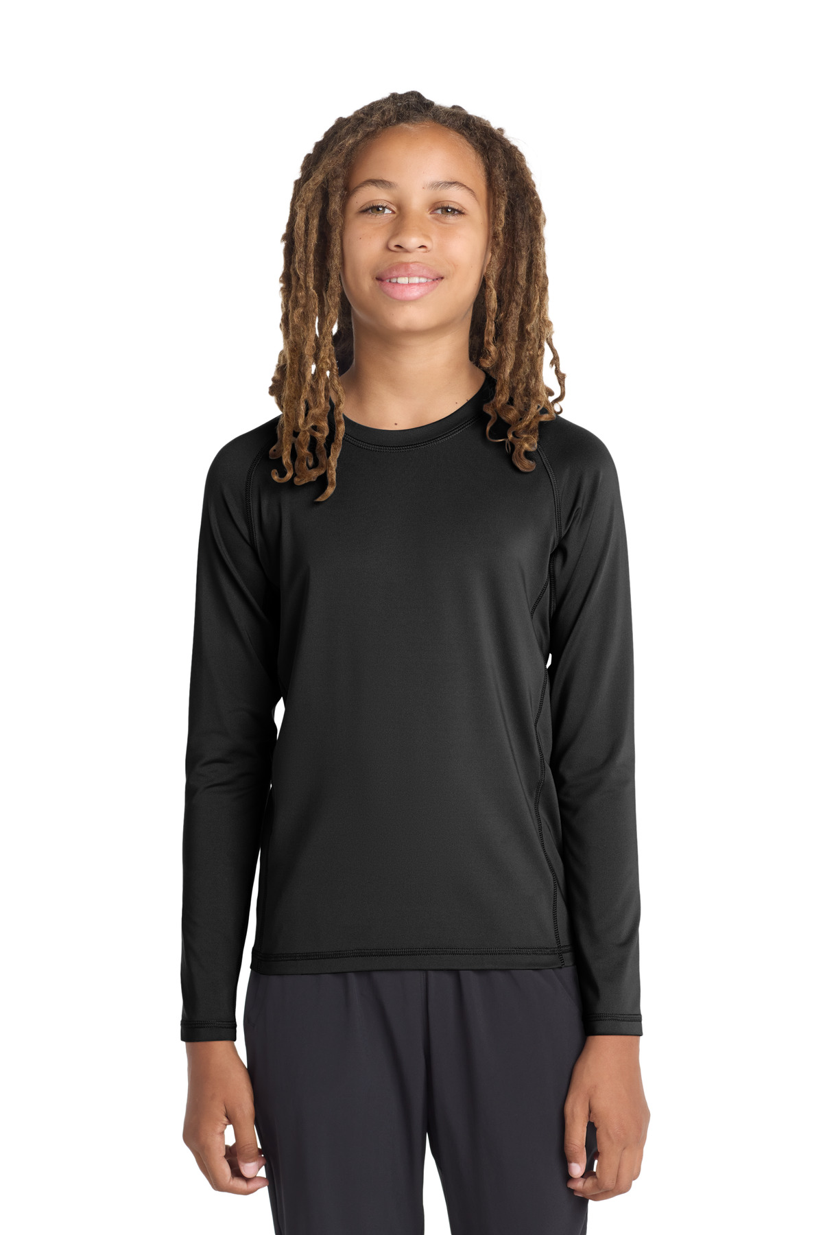 Sport-Tek ® Youth Long Sleeve Rashguard Tee.