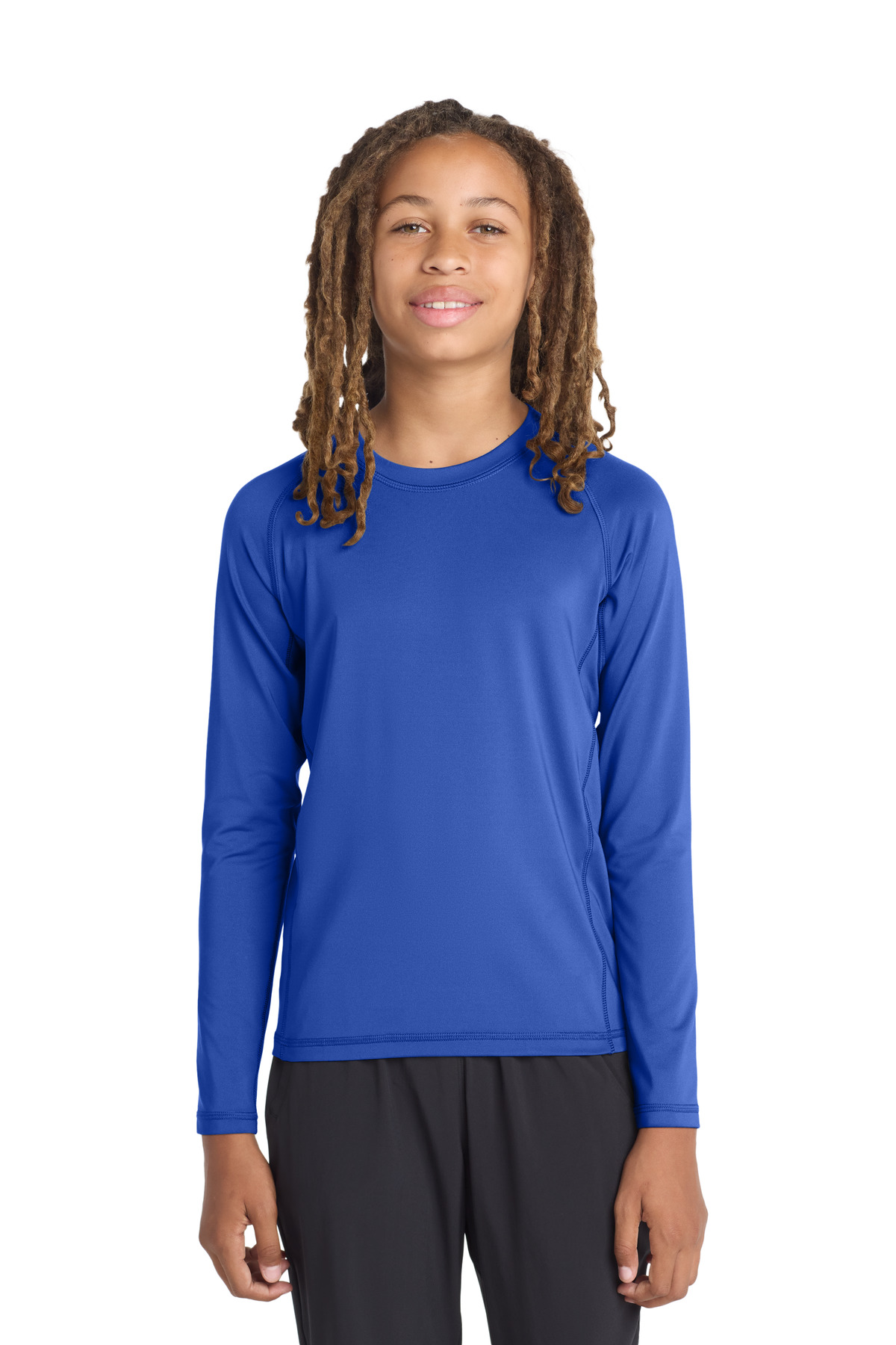Sport-Tek ® Youth Long Sleeve Rashguard Tee. - Image 3