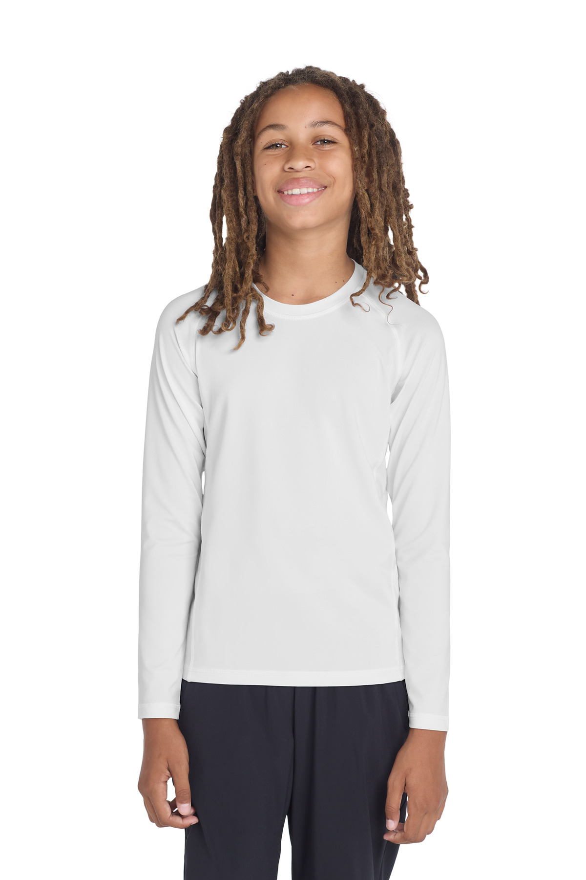 Sport-Tek ® Youth Long Sleeve Rashguard Tee. - Image 2