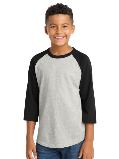 Sport-Tek® Youth Colorblock Raglan Jersey.