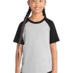 Sport-Tek® Youth Short Sleeve Colorblock Raglan Jersey.